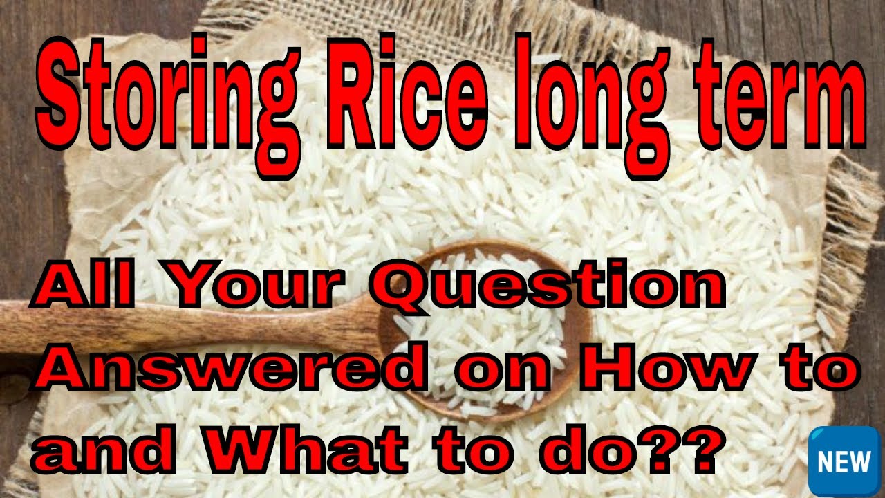 Storing Rice Long Term All Your Question Answered On How To And What To ...