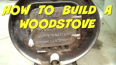 Wood Stove Made From 55 Gallon Drums