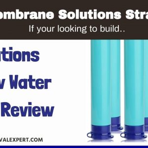 Membrane Solutions Straw Water Filter Survival Filtration Portable Gear Emergency Preparedness...