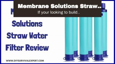 Membrane Solutions Straw Water Filter Survival Filtration Portable Gear Emergency Preparedness...