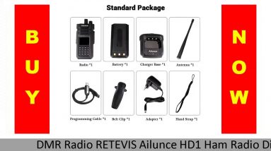 ✓ DMR Radio RETEVIS Ailunce HD1 Ham Radio Digital Walkie Talkie Waterproof GPS VFO FM 10W VHF UHF D