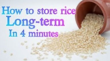 Rice How To Store It How and Why I do it this way? #SHORTS