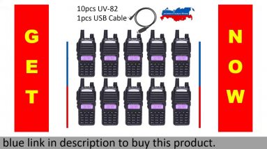 ✓ 10pcs UV-82 Ships from Moscow! BaoFeng UV-82 Walkie Talkie 5W  136-174MHz400-520MHz Two Way Radio