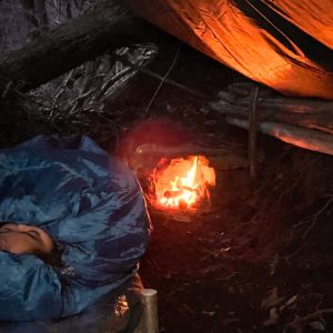 SURVIVAL CAMPING in UNDERGROUND BUNKER - Emergency BUSHCRAFT Natural Shelter BUILD - SOLO OVERNIGHT