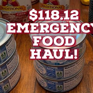 Prepper Pantry Emergency food haul!