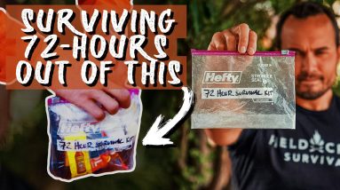 Fieldcraft Survival Presents: 72 Hour Survival Challenge with a QUART SIZE BAG!