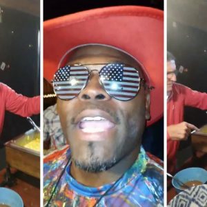 General Flynn Serving Patriots food at Conservatives Meet up