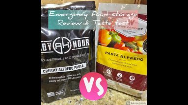 Emergency food storage review and taste test. Ready Hour vs. Wise Company.