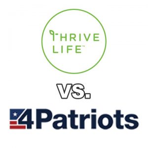 Thrive Life vs 4Patriots Emergency Food