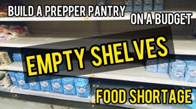 20  Prepper Food Ideas | Empty Shelves | Food Shortage | Walmart Walkthrough