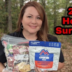 Homemade MRE vs Mountain House Adventure Meals | 24 Hour Survival Food