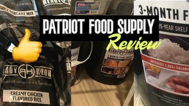 My 3 MONTH Patriot Food Supply REVIEW