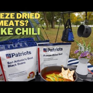 Camping with 4Patriots Meat and Protein Deluxe Survival Kit Review // Kids Try Survival Food