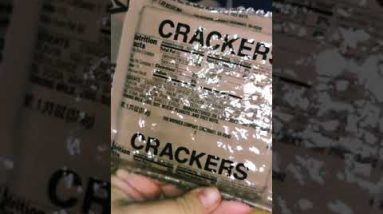 US MRE ration pack meal ready to eat Menu 14 Creamy Spinach Fettuccine #shorts #militaryfood