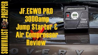 JF.EGWO PRO 3000amp Car Jump Starter With Air Compressor Review