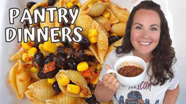 COOKING WITH PANTRY STAPLES | EMERGENCY MEALS | EMPTY SHELVES | AMBER AT HOME