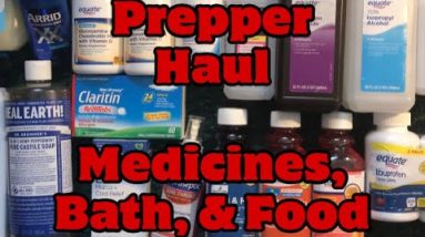 Prepper Pantry Haul Stock Up Medicines Bath Food Grocery