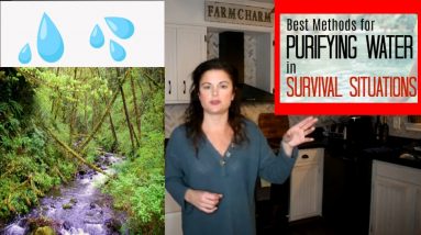 How to find water when lost, water purification