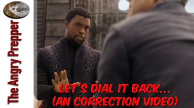 Let’s Dial It Back (A Correction Video)