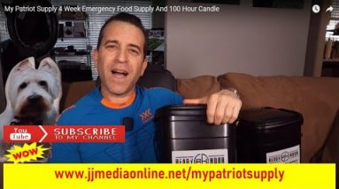 My Patriot Supply 4 Week Emergency Food Supply And 100 Hour Candle