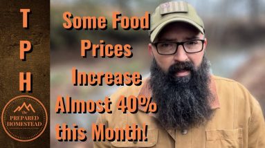 Food Prices Increase Almost 40% This Month!! Get Ready!