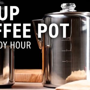 9 Cup Stainless Steel Coffee Pot by Ready Hour