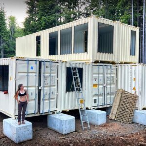 TIMELAPSE - BUILDING a SHIPPING CONTAINER HOME with NO EXPERIENCE OFF GRID - VLOG 172