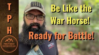 Be like the War Horse! Ready for Battle!