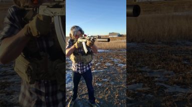Suppressor vs Muzzle Brake on Draco 🔥 Blast Shields are OUT!  #shorts #762x39 #ak47