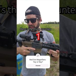 Red Dot Magnifers 🔍🔴 YAY or NAY!? (I kinda hate them...) #shorts #reddotsight #magnifier #aimpoint
