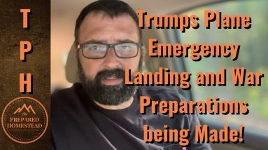 Trumps Plane Emergency Landing and War Preparations being Made!