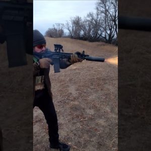 AR-15 Dragon's Breath Adapter 🔥🔫 | HUXWRX VENTUM 762  #flamethrower #556 #ar15 #shorts