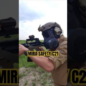 Best Gas Mask for Rifle Use?MIRA Safety C21🤿💥🧪 #shorts #gasmask @MIRASafety