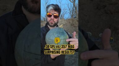 When .38 spl BEATS .357 mag 😬 (choose your bullets accordingly) #357 #38 #wheelgun