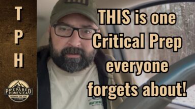 THIS is one Critical Prep everyone forgets about!