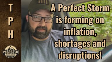 A Perfect Storm is forming on inflation, shortages and disruptions!