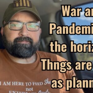War and Pandemic on the horizon. Things are going as planned.