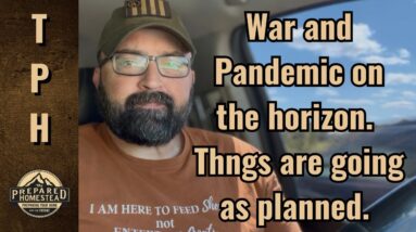 War and Pandemic on the horizon. Things are going as planned.
