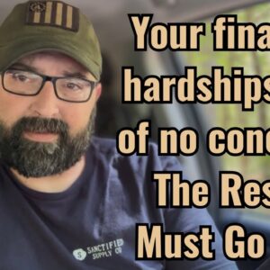 Your financial hardships are of no concern! The Reset Must Go On!